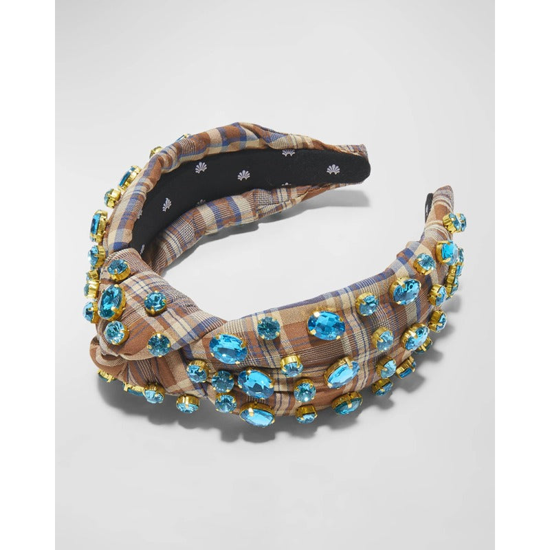 Faixa de cabeça xadrez com nó - Mercado de Luxo - O Maior E-Commerce de Bens, Produtos e Serviços de Luxo do Brasil.