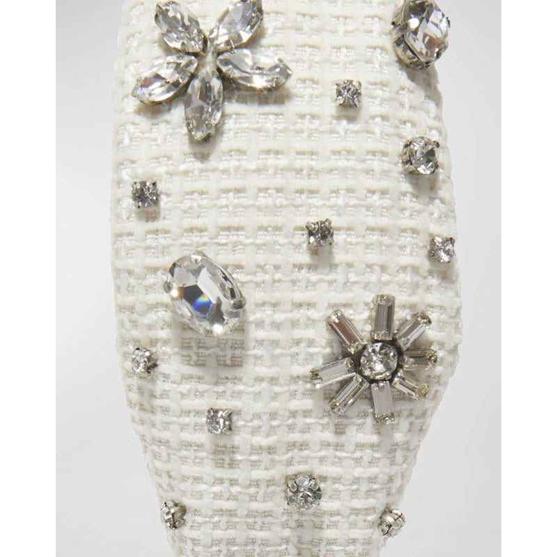 Faixa de cabeça com nó em tweed enfeitada - Mercado de Luxo - O Maior E-Commerce de Bens, Produtos e Serviços de Luxo do Brasil.