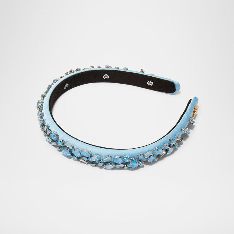 Tiara com pedra de nascimento de topázio azul de dezembro da Gigi - Mercado de Luxo - O Maior E-Commerce de Bens, Produtos e Serviços de Luxo do Brasil.