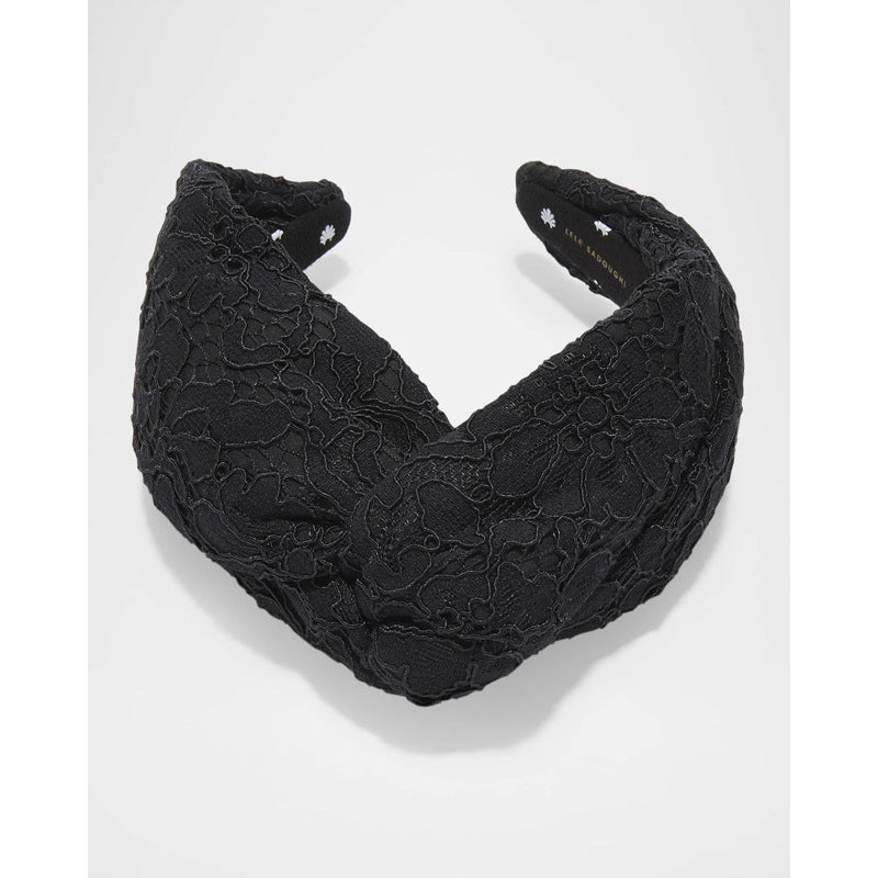 Faixa de cabeça de renda floral Greta - Mercado de Luxo - O Maior E-Commerce de Bens, Produtos e Serviços de Luxo do Brasil.