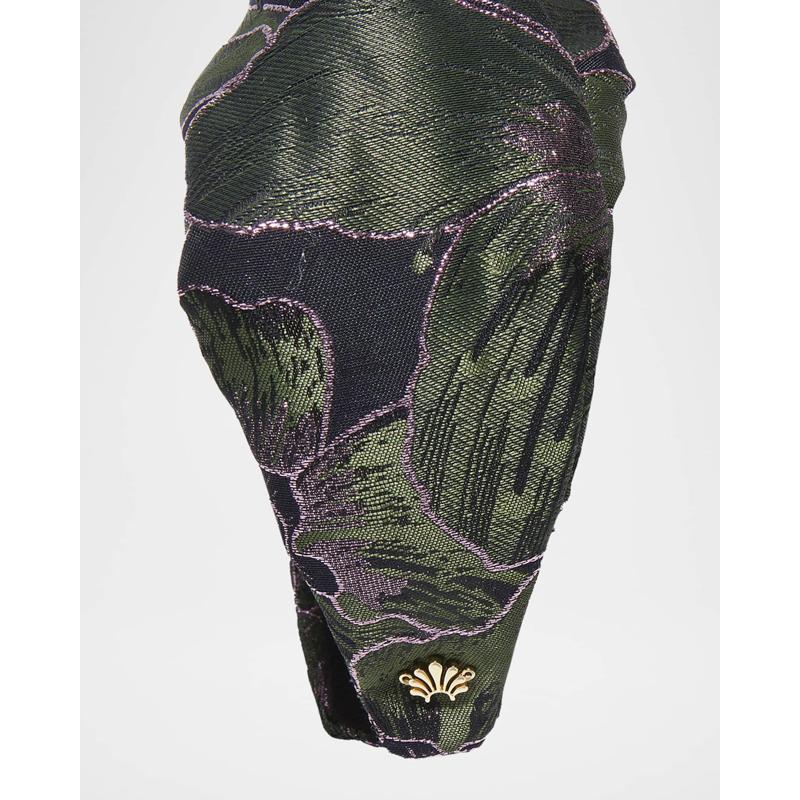 Faixa de cabeça com estampa floral Greta Knot - Mercado de Luxo - O Maior E-Commerce de Bens, Produtos e Serviços de Luxo do Brasil.