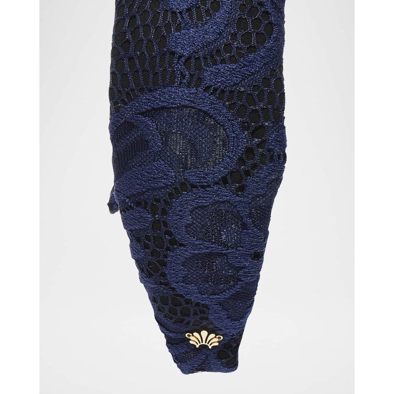 Faixa de cabeça com nó floral de brocado de azevinho - Mercado de Luxo - O Maior E-Commerce de Bens, Produtos e Serviços de Luxo do Brasil.