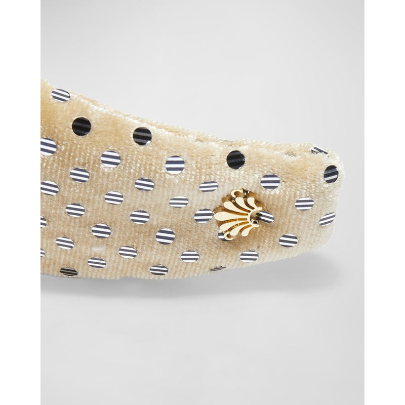 Faixa de cabeça de veludo com bolinhas de azevinho - Mercado de Luxo - O Maior E-Commerce de Bens, Produtos e Serviços de Luxo do Brasil.