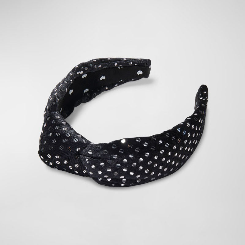 Faixa de cabeça de veludo com bolinhas e nós - Mercado de Luxo - O Maior E-Commerce de Bens, Produtos e Serviços de Luxo do Brasil.