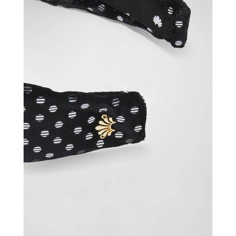 Faixa de cabeça de veludo com bolinhas e nós - Mercado de Luxo - O Maior E-Commerce de Bens, Produtos e Serviços de Luxo do Brasil.