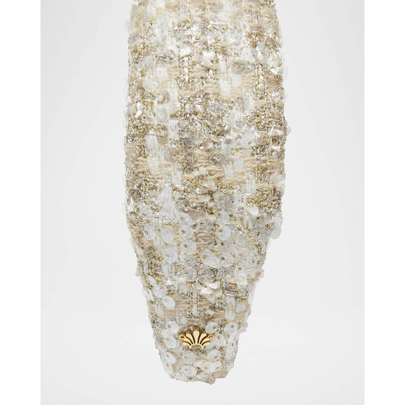 Faixa de cabeça bouclé com lantejoulas e nós - Mercado de Luxo - O Maior E-Commerce de Bens, Produtos e Serviços de Luxo do Brasil.