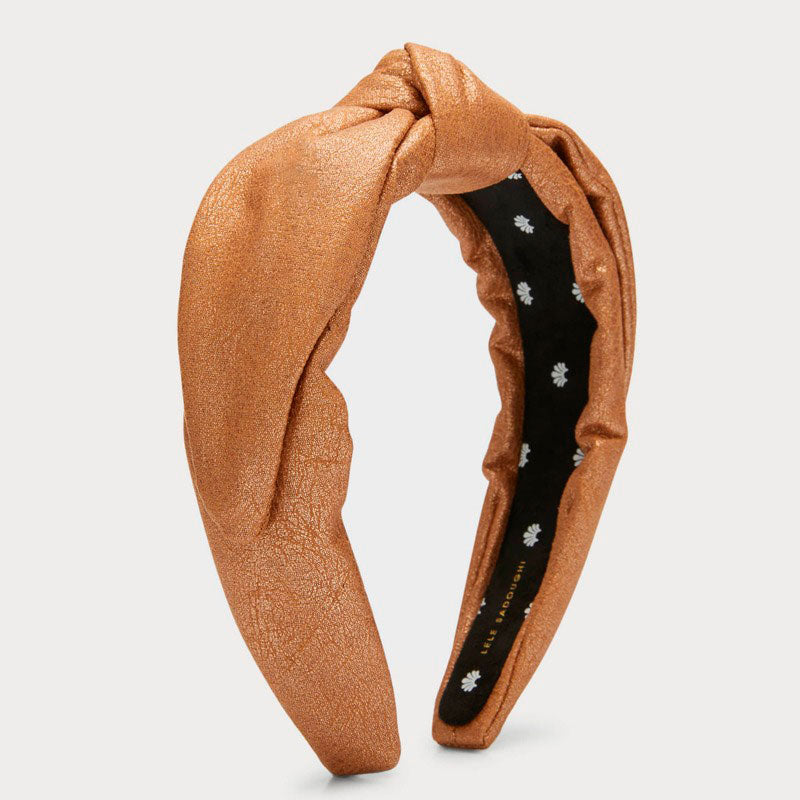 Faixa de cabeça Verônica em couro vegano com nós - Mercado de Luxo - O Maior E-Commerce de Bens, Produtos e Serviços de Luxo do Brasil.