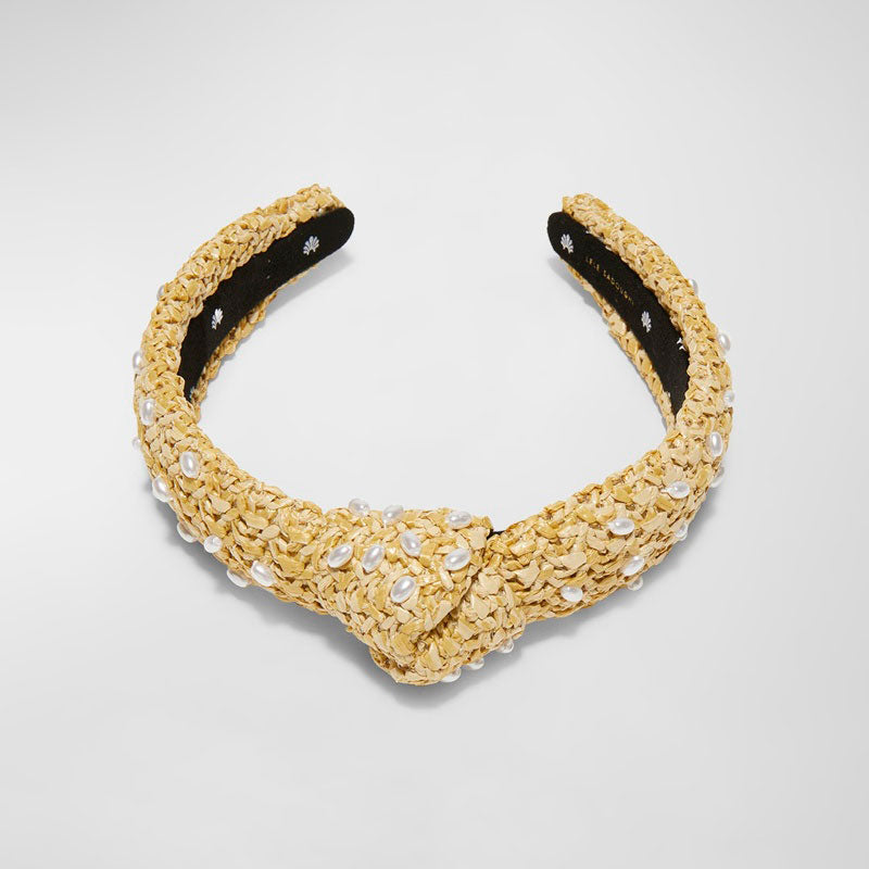 Faixa de cabeça fina com nó perolado - Mercado de Luxo - O Maior E-Commerce de Bens, Produtos e Serviços de Luxo do Brasil.