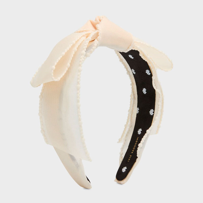 Faixa de cabeça com laço transparente Shirley - Mercado de Luxo - O Maior E-Commerce de Bens, Produtos e Serviços de Luxo do Brasil.