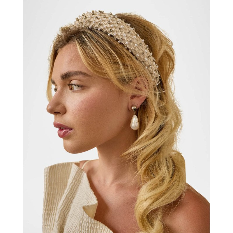 Faixa de cabeça com pérolas e Cristais Charlotte - Mercado de Luxo - O Maior E-Commerce de Bens, Produtos e Serviços de Luxo do Brasil.