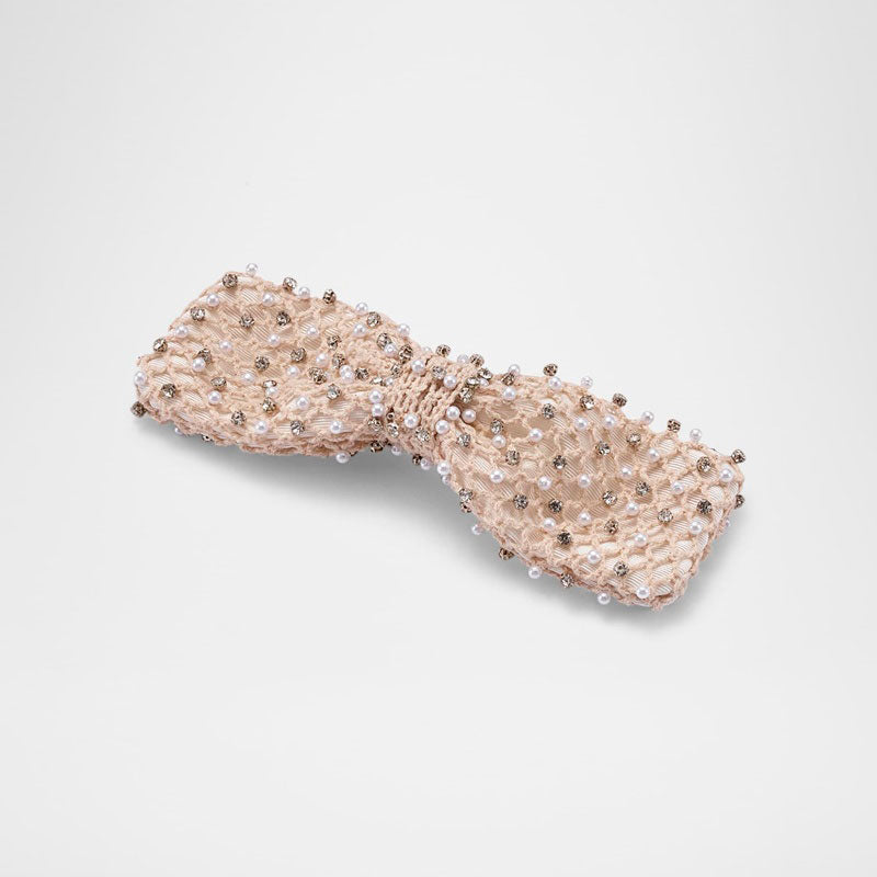 Laço Charlotte Perolado e Cristal Embelezado - Mercado de Luxo - O Maior E-Commerce de Bens, Produtos e Serviços de Luxo do Brasil.