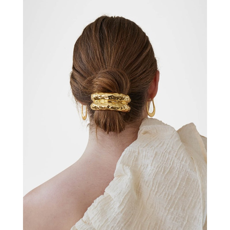 Arco de Pony duplo martelado brilhante - Mercado de Luxo - O Maior E-Commerce de Bens, Produtos e Serviços de Luxo do Brasil.