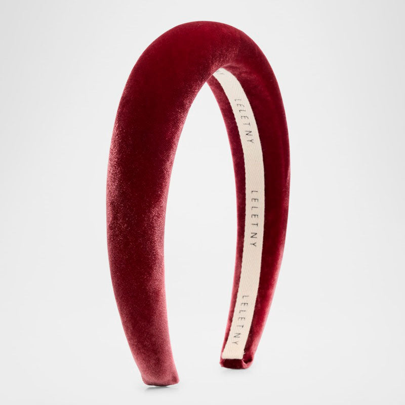 Faixa de cabeça acolchoada de veludo Heloise - Mercado de Luxo - O Maior E-Commerce de Bens, Produtos e Serviços de Luxo do Brasil.