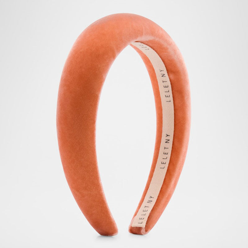 Faixa de cabeça acolchoada de veludo Heloise - Mercado de Luxo - O Maior E-Commerce de Bens, Produtos e Serviços de Luxo do Brasil.