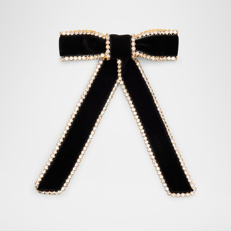 Laço de veludo com cristal Lilly - Mercado de Luxo - O Maior E-Commerce de Bens, Produtos e Serviços de Luxo do Brasil.