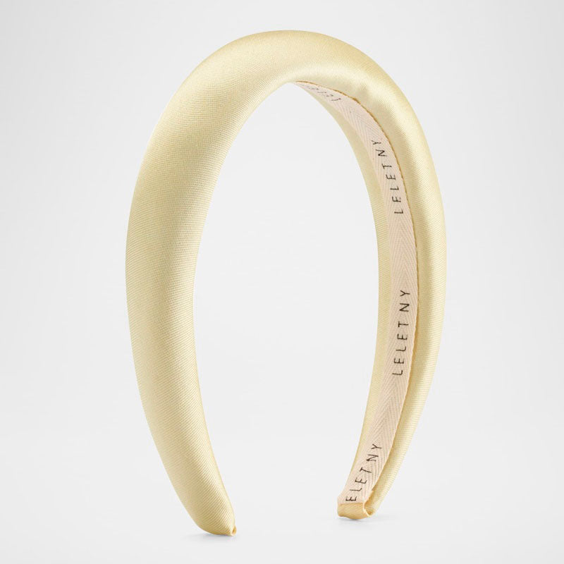 Faixa de cabeça acolchoada de seda Robyn - Mercado de Luxo - O Maior E-Commerce de Bens, Produtos e Serviços de Luxo do Brasil.