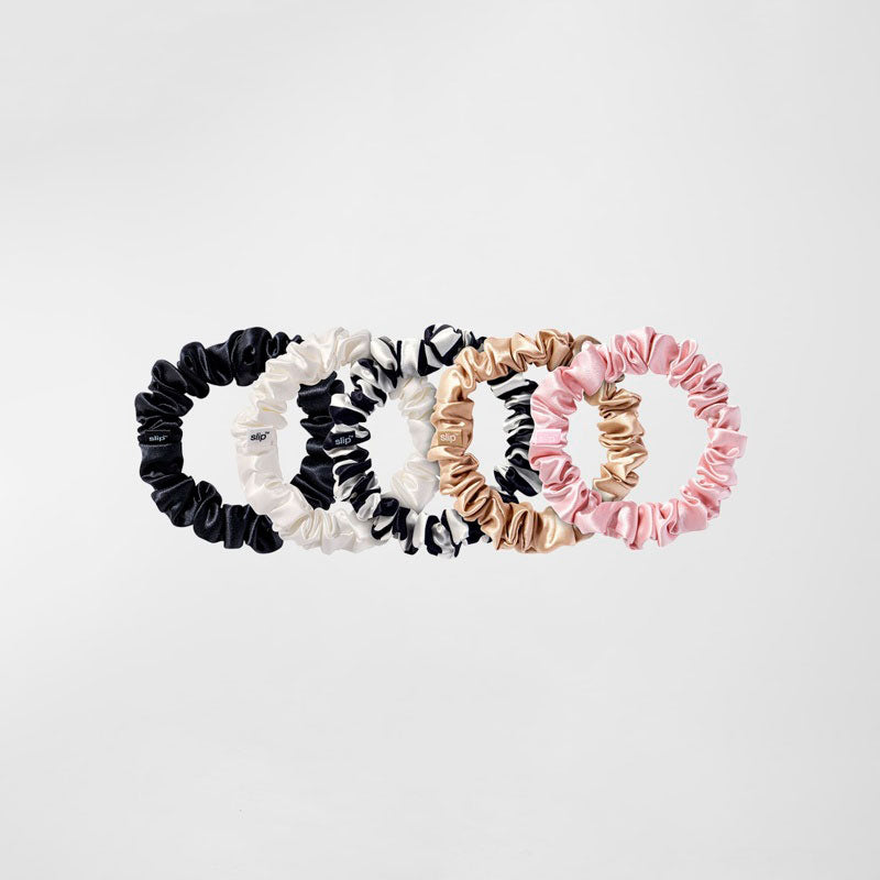 Conjunto de 5 xuxinhas midi de seda pura - Mercado de Luxo - O Maior E-Commerce de Bens, Produtos e Serviços de Luxo do Brasil.