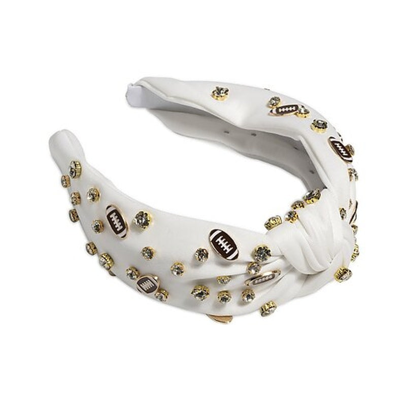 Faixa de cabeça com nó e pingentes para o dia do jogo - Mercado de Luxo - O Maior E-Commerce de Bens, Produtos e Serviços de Luxo do Brasil.