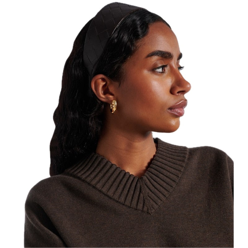 Faixa de Cabeça de couro Intrecciato - Mercado de Luxo - O Maior E-Commerce de Bens, Produtos e Serviços de Luxo do Brasil.