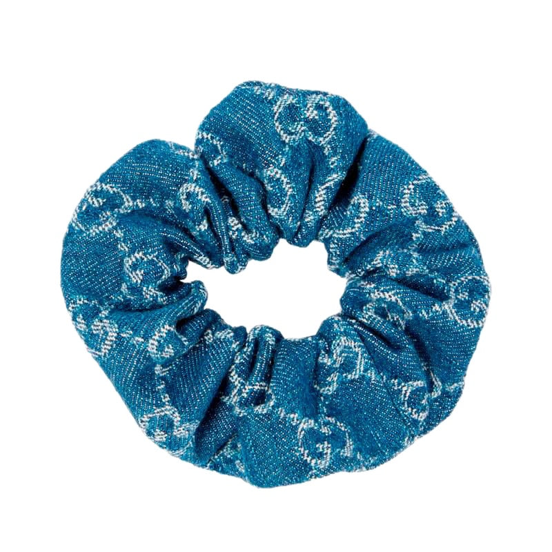 Scrunchie jeans GG - Mercado de Luxo - O Maior E-Commerce de Bens, Produtos e Serviços de Luxo do Brasil.