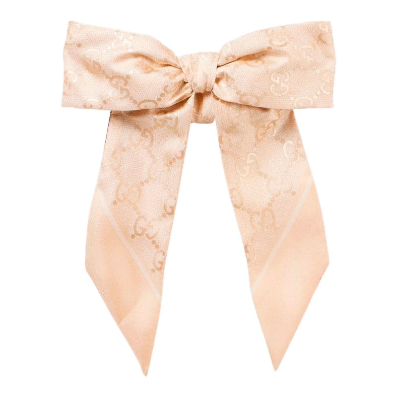 Scrunchie de laço de seda GG - Mercado de Luxo - O Maior E-Commerce de Bens, Produtos e Serviços de Luxo do Brasil.
