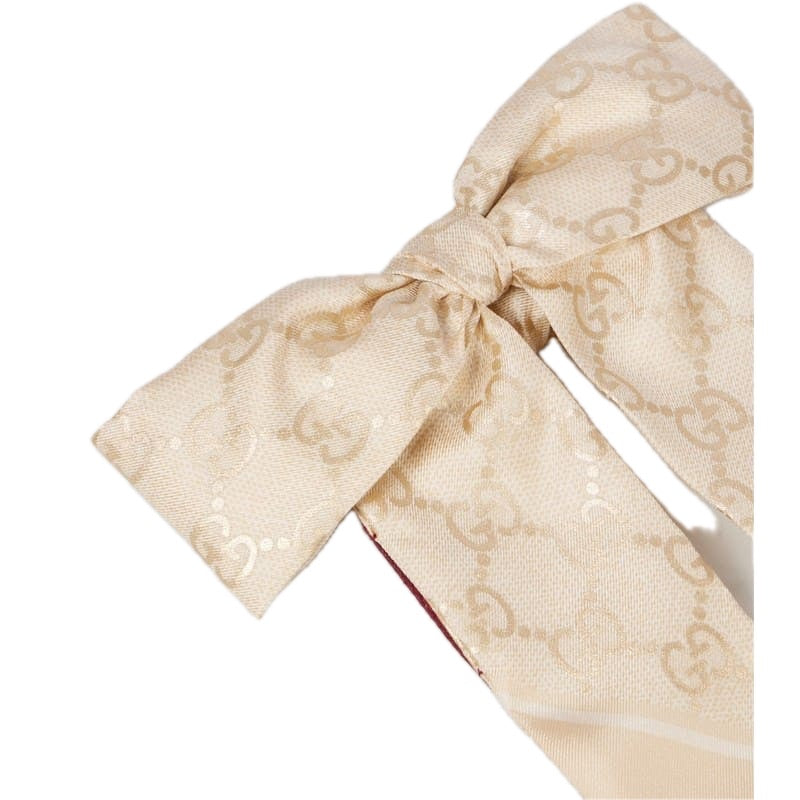 Scrunchie de laço de seda GG - Mercado de Luxo - O Maior E-Commerce de Bens, Produtos e Serviços de Luxo do Brasil.