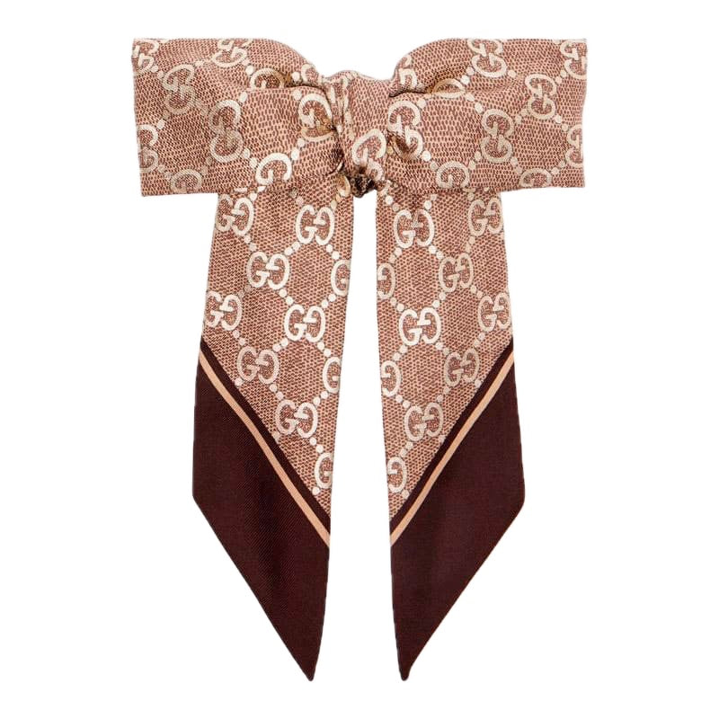Scrunchie de laço de seda GG - Mercado de Luxo - O Maior E-Commerce de Bens, Produtos e Serviços de Luxo do Brasil.