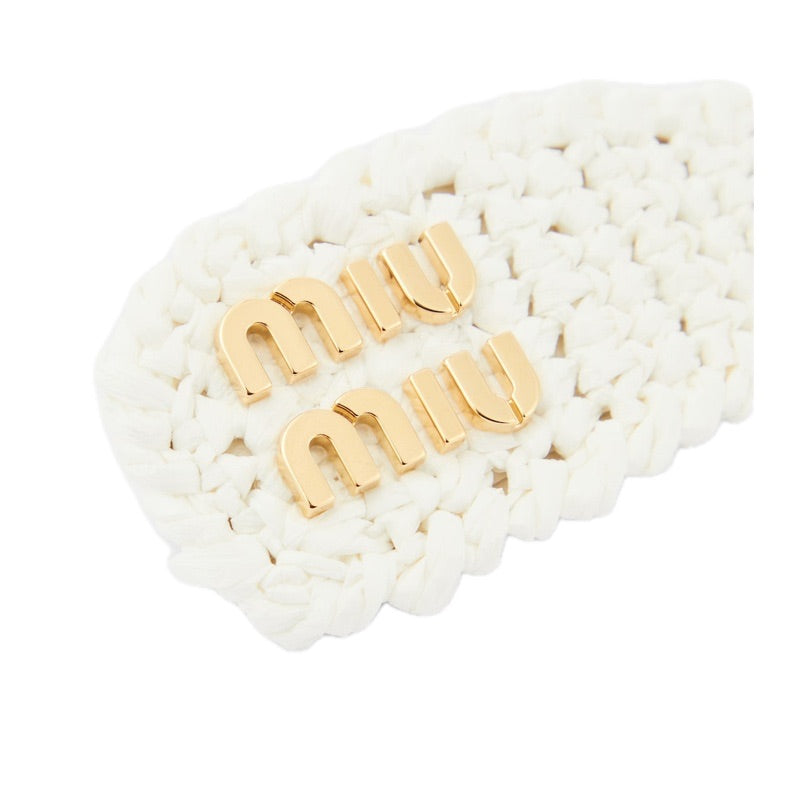 Grampo de Cabelo de crochê com logotipo - Mercado de Luxo - O Maior E-Commerce de Bens, Produtos e Serviços de Luxo do Brasil.