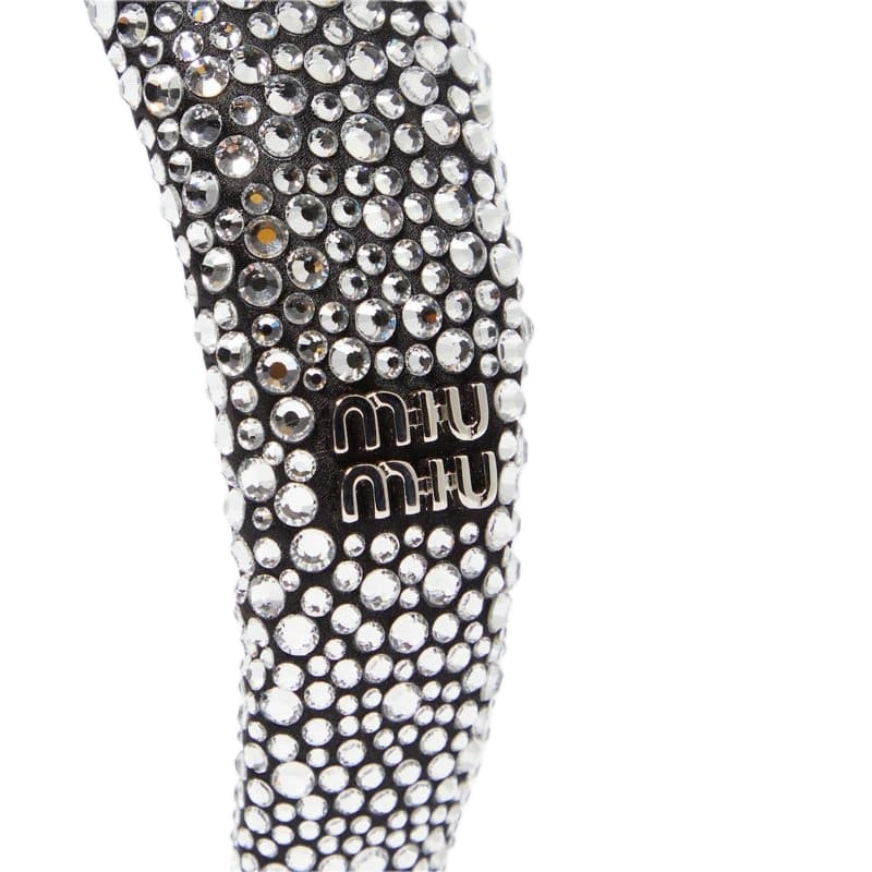 Faixa de Cabeça com logotipo embelezado com cristais - Mercado de Luxo - O Maior E-Commerce de Bens, Produtos e Serviços de Luxo do Brasil.