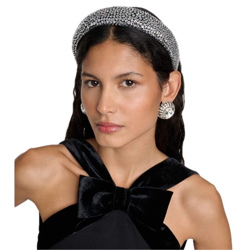 Faixa de Cabeça com logotipo embelezado com cristais - Mercado de Luxo - O Maior E-Commerce de Bens, Produtos e Serviços de Luxo do Brasil.