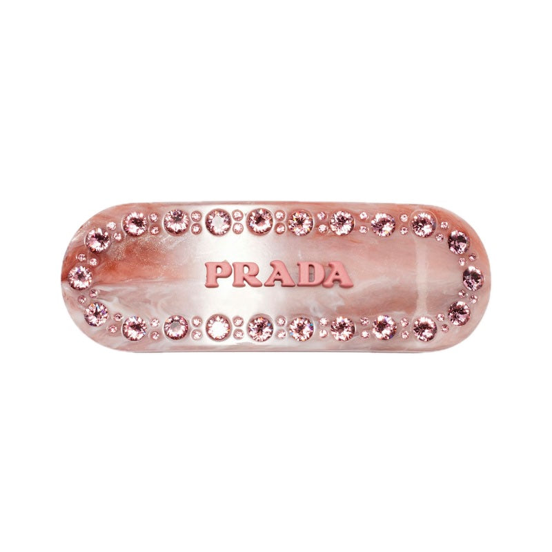 Presilha com logotipo embelezada com cristais - Mercado de Luxo - O Maior E-Commerce de Bens, Produtos e Serviços de Luxo do Brasil.