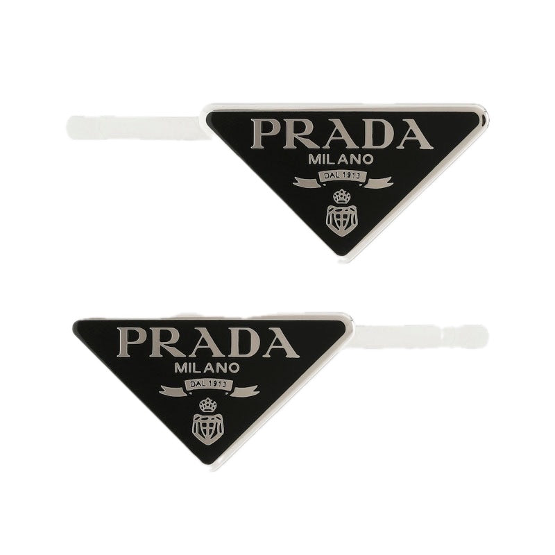 Conjunto de 2 grampos de Cabelo com logotipo - Mercado de Luxo - O Maior E-Commerce de Bens, Produtos e Serviços de Luxo do Brasil.