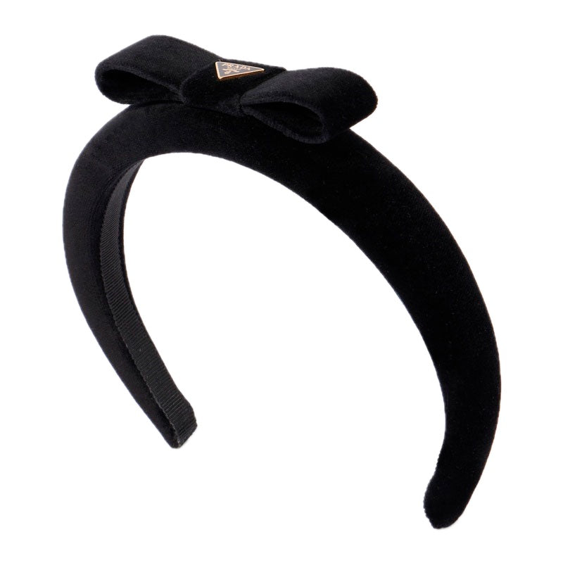 Faixa de Cabeça de veludo com logotipo - Mercado de Luxo - O Maior E-Commerce de Bens, Produtos e Serviços de Luxo do Brasil.