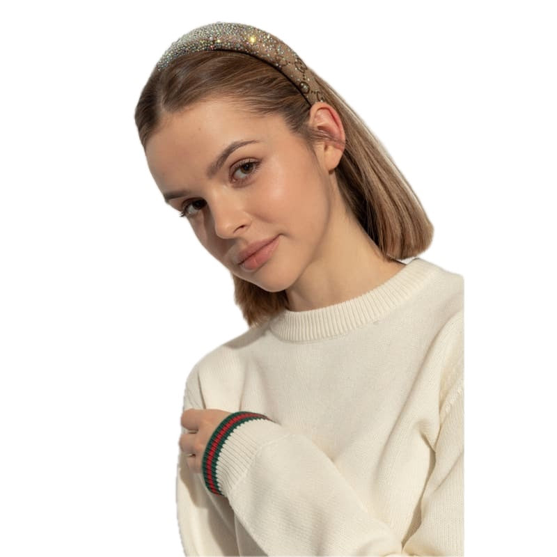Faixa de Cabeça com cristais brilhantes - Mercado de Luxo - O Maior E-Commerce de Bens, Produtos e Serviços de Luxo do Brasil.