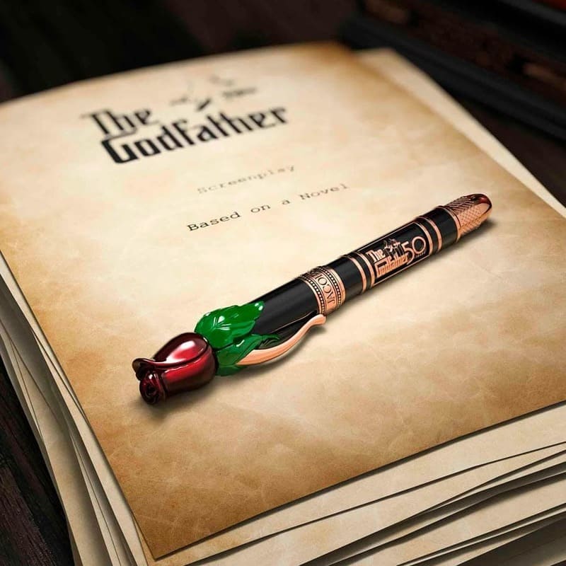 Caneta RollerBall The Godfather  50th Anniversary - Edição Limitada - Preta