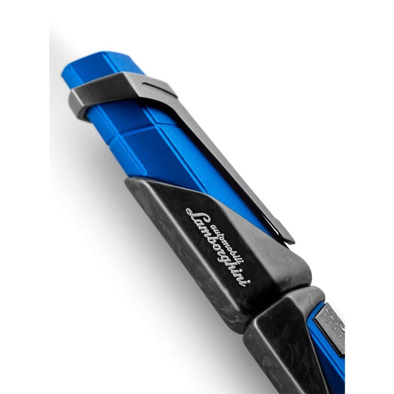 Caneta Tinteiro Automobili Lamborghini 60 anos - Pure Emotion - Ponta Fina - Azul - Mercado de Luxo - O Maior E-Commerce de Bens, Produtos e Serviços de Luxo do Brasil.
