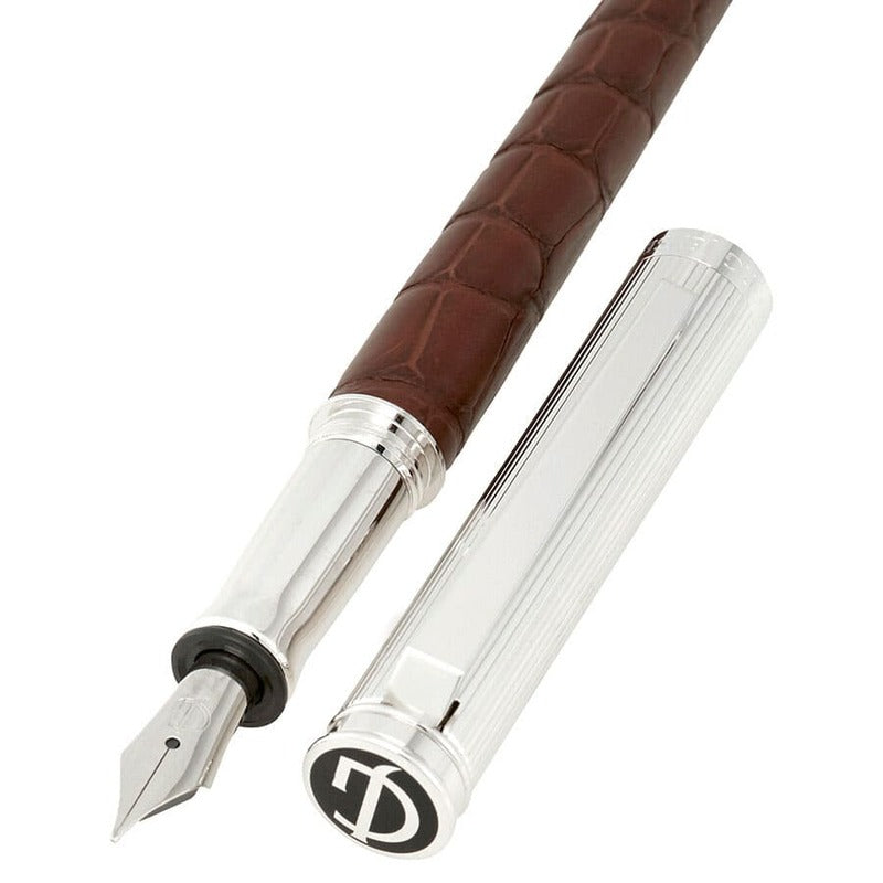 Caneta Tinteiro Bespoke All Alligator - Marron - Mercado de Luxo - O Maior E-Commerce de Bens, Produtos e Serviços de Luxo do Brasil.