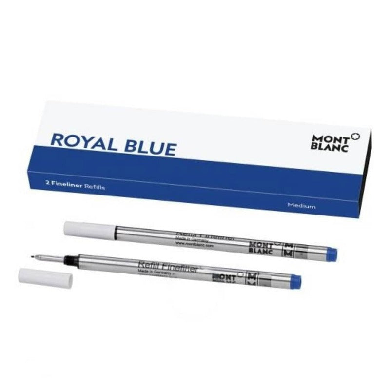 Refil Fineliner - 2 unid - Ponta Média - Azul Royal