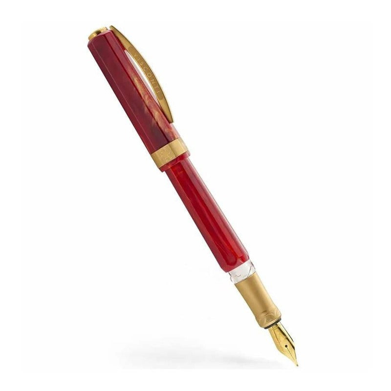 Caneta Tinteiro Opera Gold - Ponta Fina - Vermelha
