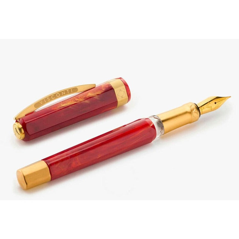 Caneta Tinteiro Opera Gold - Ponta Fina - Vermelha - Mercado de Luxo - O Maior E-Commerce de Bens, Produtos e Serviços de Luxo do Brasil.