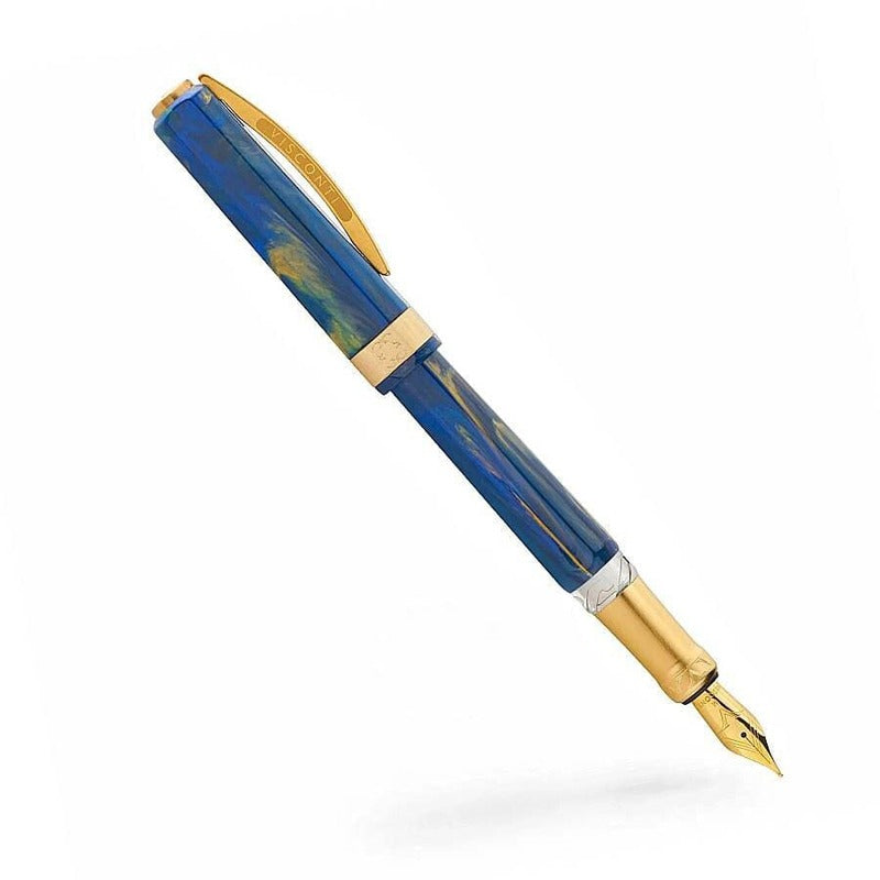 Caneta Tinteiro Opera Gold - Ponta Média - Azul