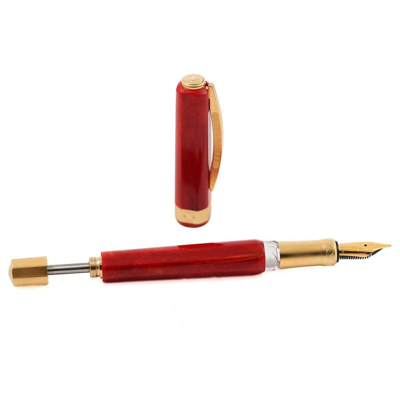 Caneta Tinteiro Opera Gold - Vermelha - Mercado de Luxo - O Maior E-Commerce de Bens, Produtos e Serviços de Luxo do Brasil.