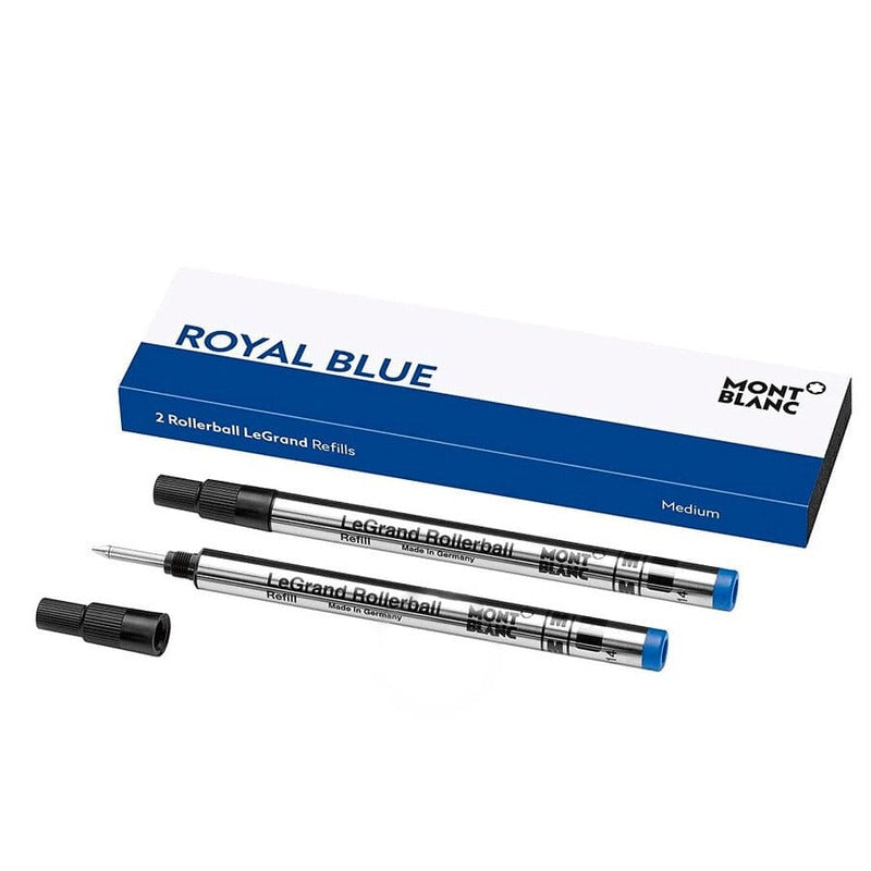 Refil Rollerball Legrand - 2 unid - Ponta Média -  Azul Royal