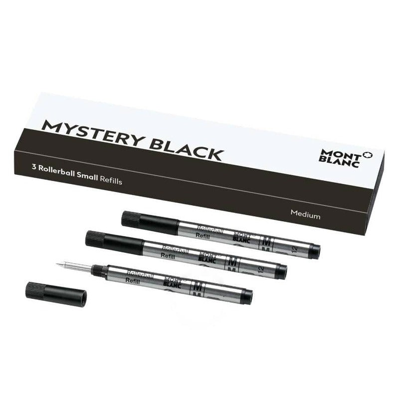 Refil Rollerball Small - 3 unid - Ponta Média - Preto Mistério