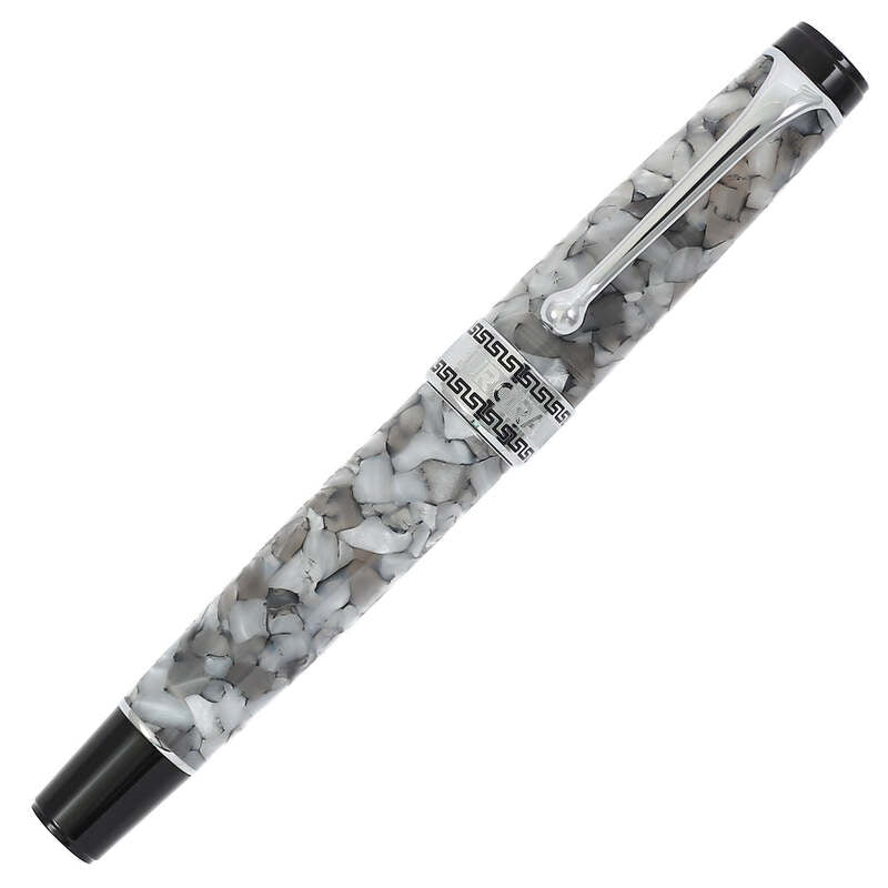 Caneta Tinteiro Optima Auroloide Pearl Chrome Ouro 14k - Mercado de Luxo - O Maior E-Commerce de Bens, Produtos e Serviços de Luxo do Brasil.