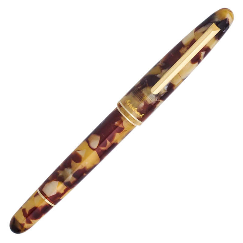 Caneta Tinteiro Estie Tortoise Button-Fill - Mercado de Luxo - O Maior E-Commerce de Bens, Produtos e Serviços de Luxo do Brasil.