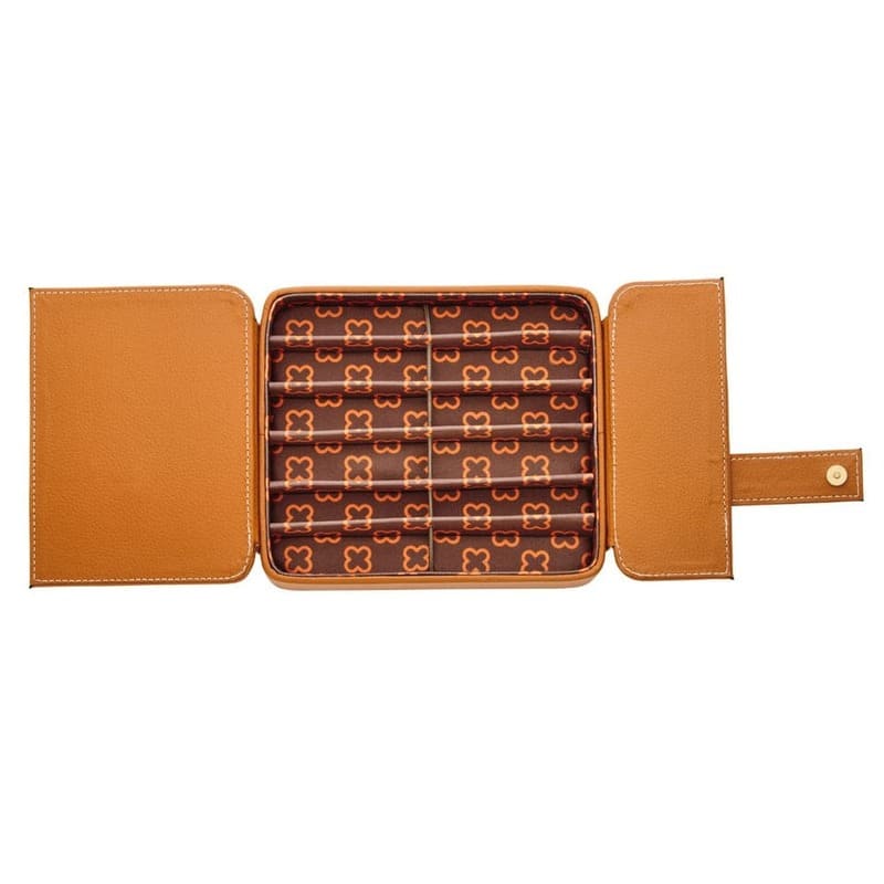 Porta Caneta British Tan unid Nook para 6 unid - Mercado de Luxo - O Maior E-Commerce de Bens, Produtos e Serviços de Luxo do Brasil.