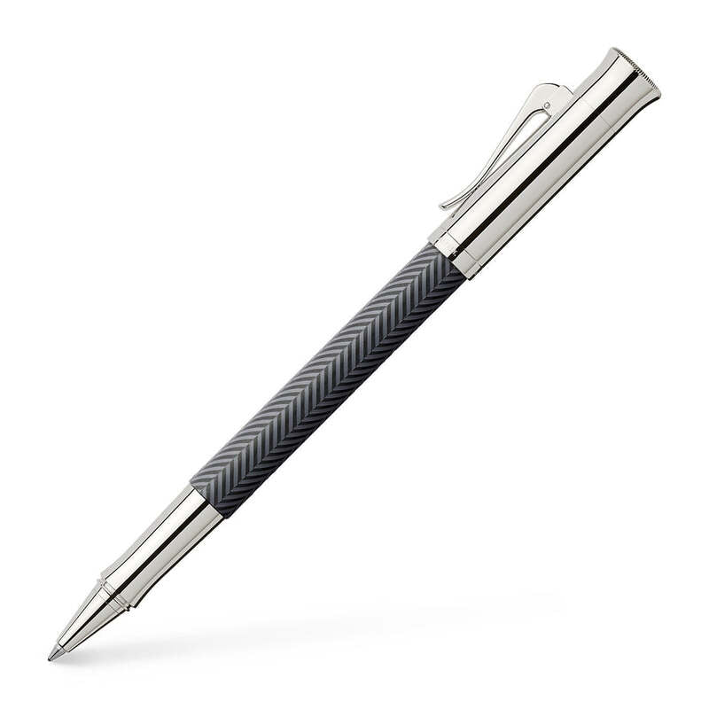 Caneta RollerBall Guilloche Ciselé Anthracite
