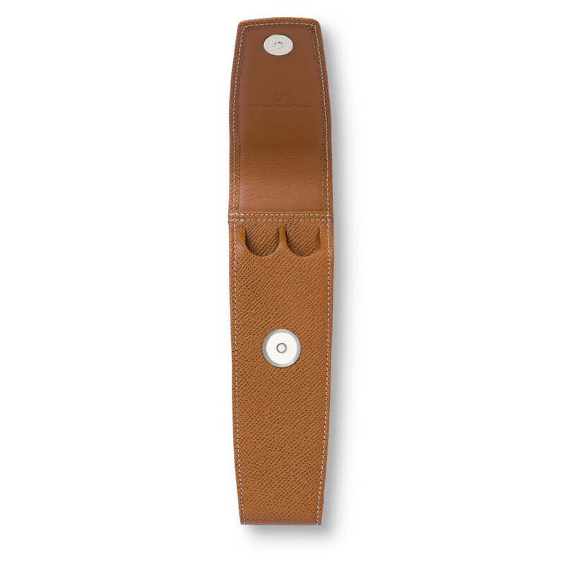 Porta Caneta Cognac Magnetic  Epsom para 2 unid