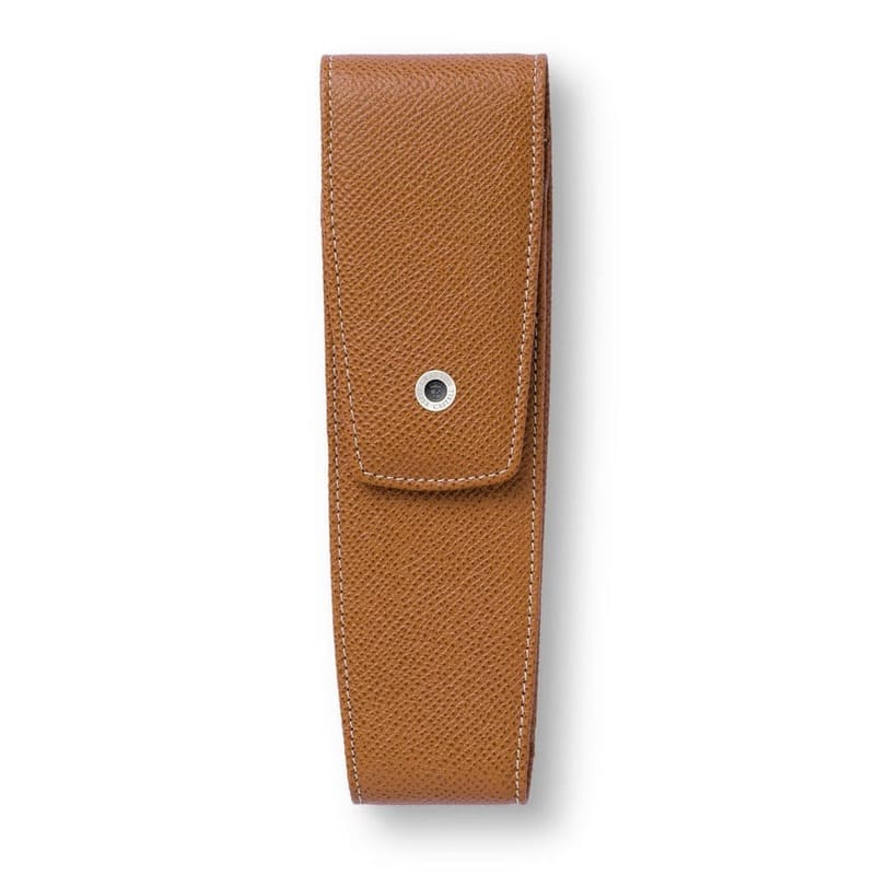 Porta Caneta Cognac Magnetic  Epsom para 2 unid - Mercado de Luxo - O Maior E-Commerce de Bens, Produtos e Serviços de Luxo do Brasil.